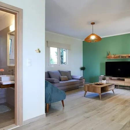 Melias, Luxurious With Superb View Of The Islands, 400 M From The Sea Вилла