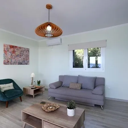 빌라 Melias, Luxurious With Superb View Of The Islands, 400 M From The Sea 니드리