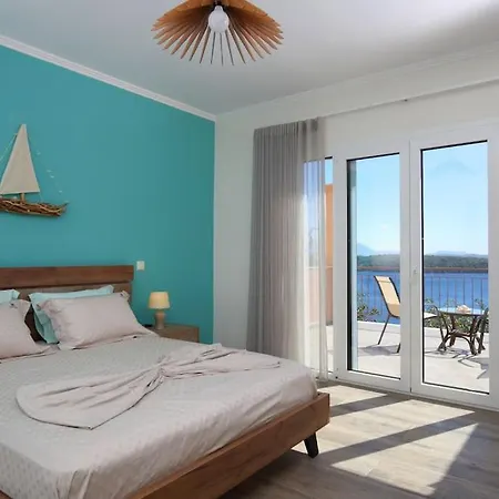 فيلة Melias, Luxurious With Superb View Of The Islands, 400 M From The Sea *
