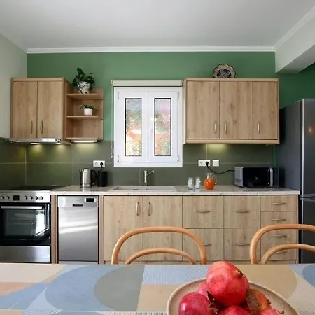 فيلة Melias, Luxurious With Superb View Of The Islands, 400 M From The Sea