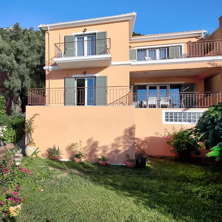 Melias, Luxurious With Superb View Of The Islands, 400 M From The Sea نيدري