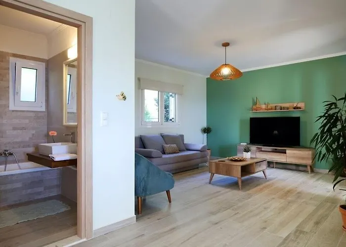 Melias, Luxurious With Superb View Of The Islands, 400 M From The Sea Villa