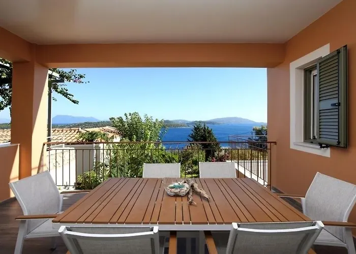 Melias, Luxurious With Superb View Of The Islands, 400 M From The Sea Vila